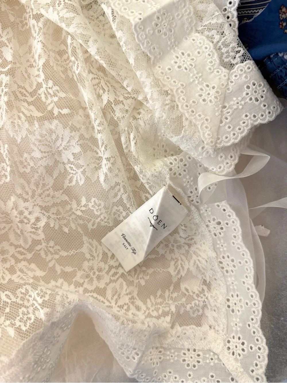 NWOT Doen VENNETTE TOP IN SALT - Picture 7 of 7